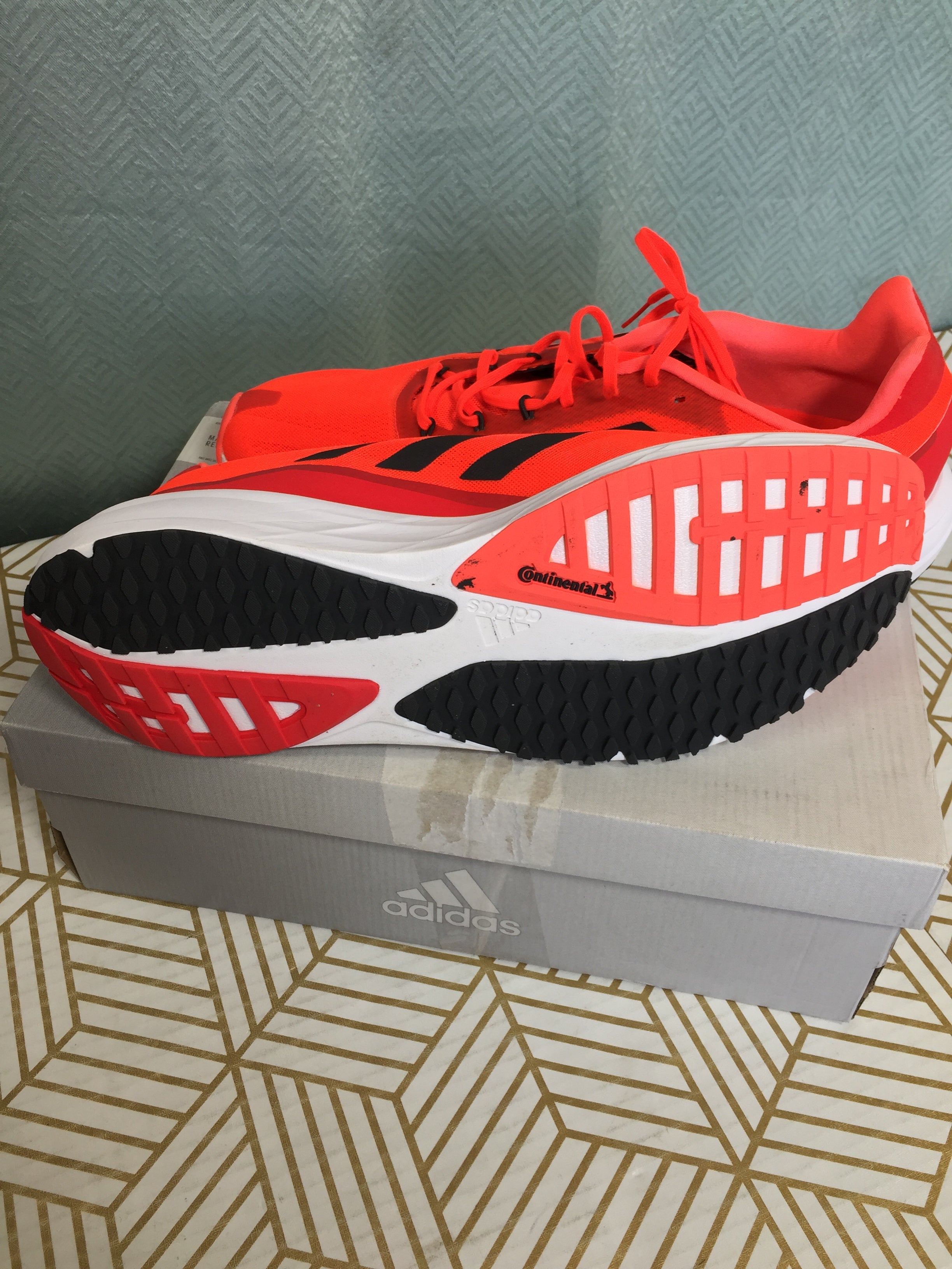 adidas Men's Sl20.2 Trail Running Shoes US Size 13 Solar Red/Black/Carbon (7881205973230)